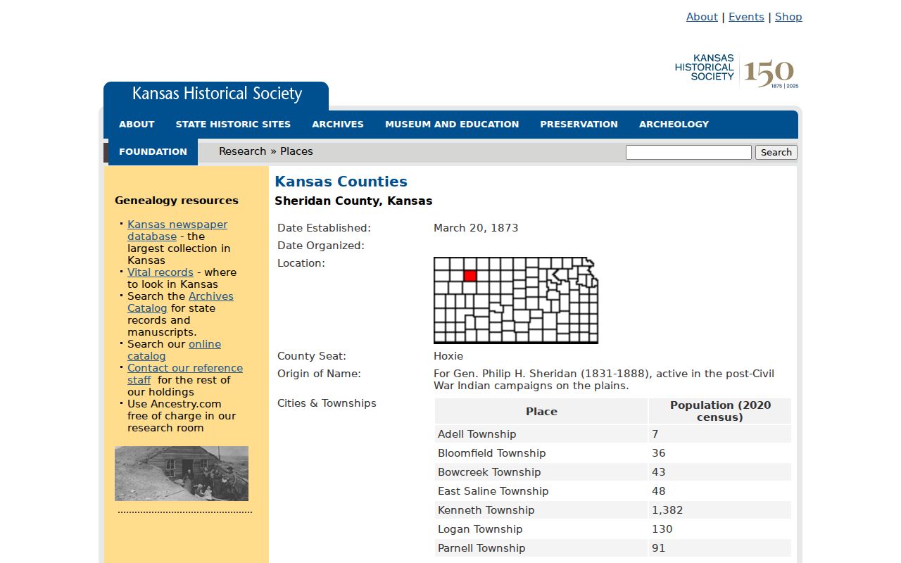 Sheridan County court docket county history context
