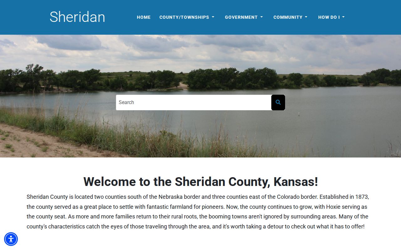 Sheridan County court docket county-seat overview for Hoxie